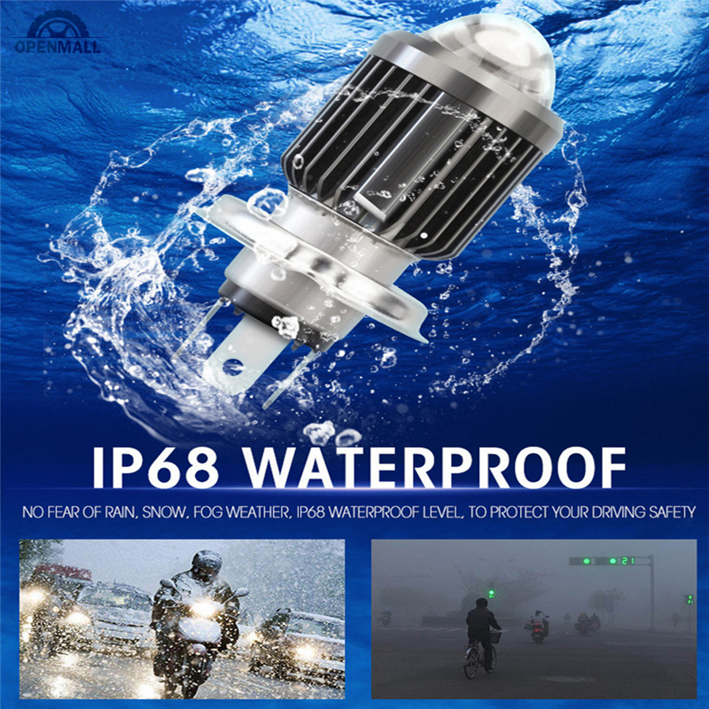 Đèn pha H4 H6 6000lm cho xe máy chất lượng cao