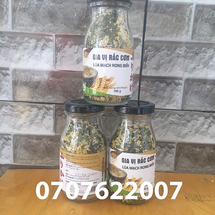 Gia vị rắc cơm lúa mạch rong biển