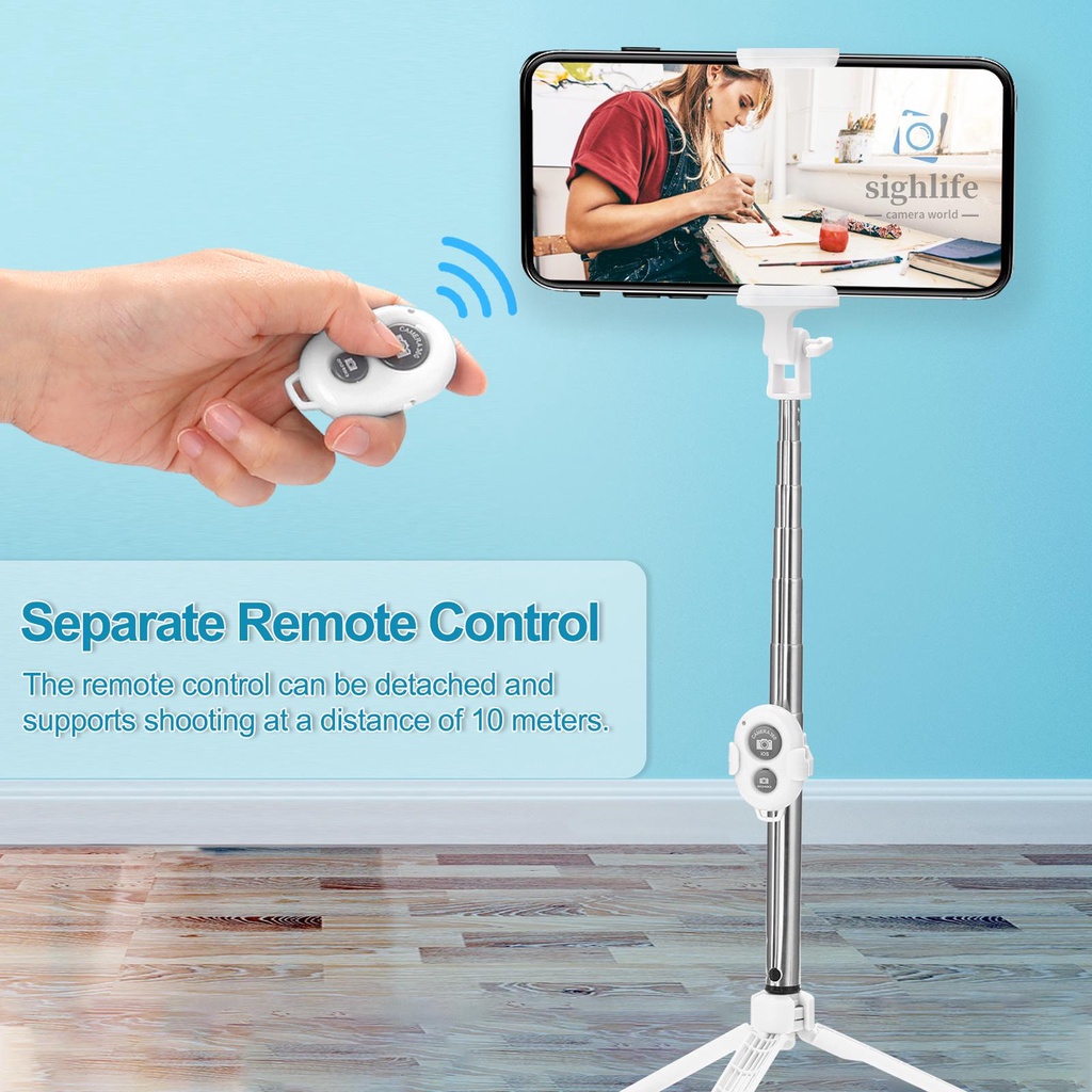 Gậy Chụp Ảnh Tự Sướng Bluetooth Không Dây Có Thể Kéo Dài Cho Điện Thoại Thông Minh | BigBuy360 - bigbuy360.vn