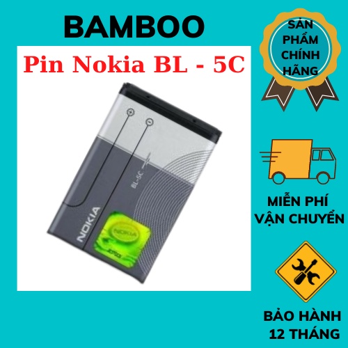 Pin 5C dành cho nokia 1280 2IC loại AA chống phù, cầm pin tốt - BAMBOO