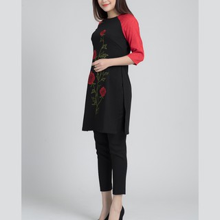 Áo Dài Gấm Cách Tân Lamer L61A17T194