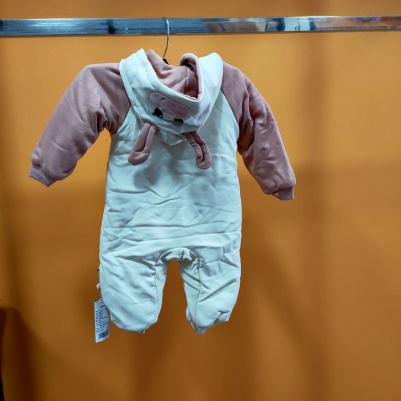 Body Suit Chần Bông Mũ Thú Siêu Ấm Hàng Quảng Châu QATE008