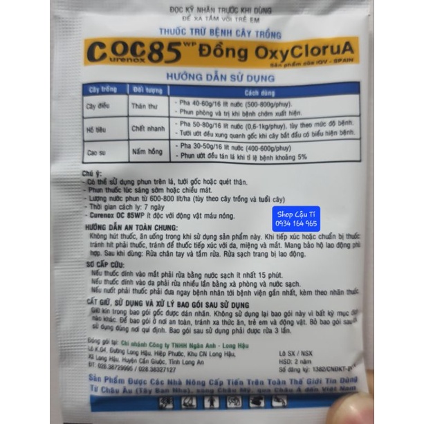 Coc 85 Urenox chuyên ngừa bệnh cho cây trồng (Gói 20g)