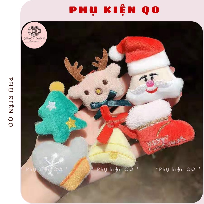 Kẹp tóc họa tiết xinh xắn đáng yêu Kẹp tóc noel - Phụ Kiện QO KEP28