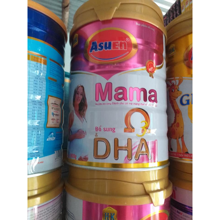 Sữa bầu Asuen mama lon 900g - Hương vani - Sữa cho mẹ bầu mang thai và cho con bú