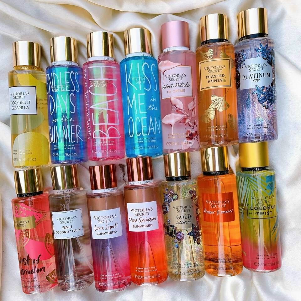 Xịt thơm toàn thân Victoria's Secret body mist mẫu mới đủ mùi 4.9