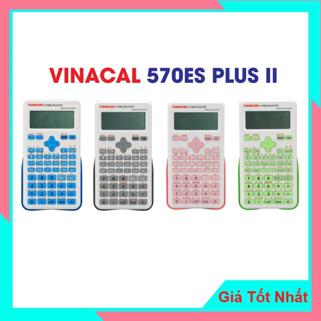 Máy Tính Học Sinh Vinacal 570ES Plus II Chính Hãng Bảo Hành 2 Năm