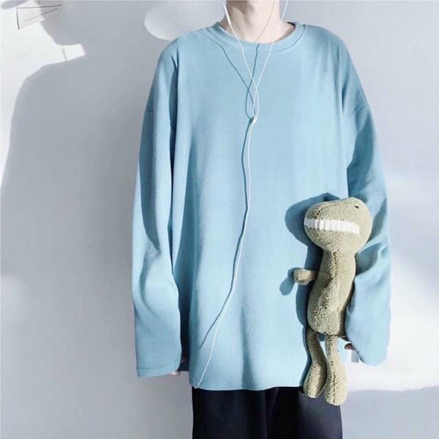 Áo Thun Cotton Trơn Tay Dai Cổ Tròn Nam Nữ Unisex (Ảnh Thật/Có Sẵn)