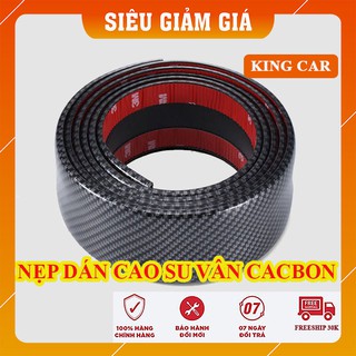 Nẹp dán cao su vân carbon, dải nẹp carbon trang trí và chống trầy xước xe ô tô - Shop KingCar