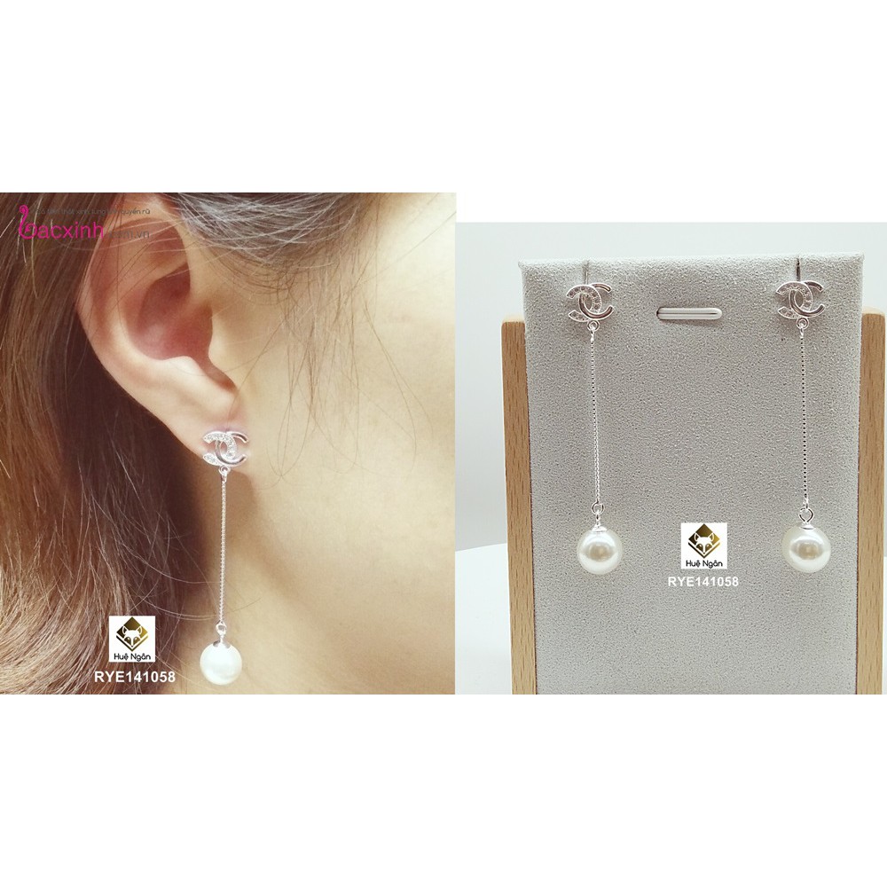 Bông tai bạc Ý 9252 Bạc xinh Huệ Ngân - Bông dáng dài RYE141058