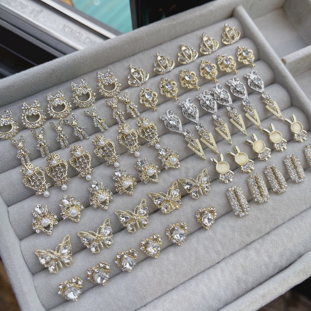 [mã 26 - 65, 93 - 143] Charm nail cao cấp, chamr đá gắn móng hàng chính hãng