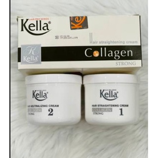 Kem duỗi tóc thẳng collagen trong kella