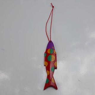 [Hàng tặng không bán] Cá gỗ tre màu trang trí handmade