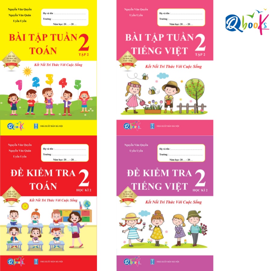 Sách - Combo Bài Tập Tuần và Đề Kiểm Tra Toán - Tiếng Việt 2 - Học Kì 2 - Kết Nối Tri Thức Với Cuộc Sống 