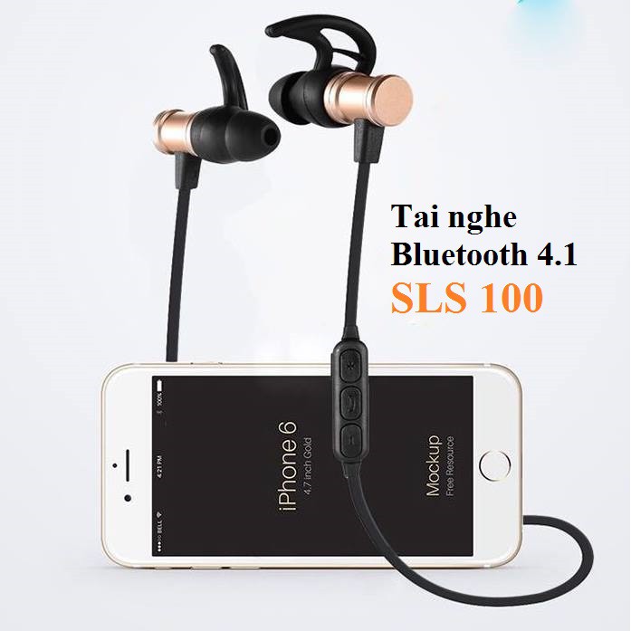 [Mã ELFLASH5 giảm 20K đơn 50K] Tai nghe SLS-100 Bluetooth 4.1 âm thanh sống động