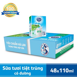 Thùng 48 Hộp Sữa Tươi Tiệt Trùng Dutch Lady Có Đường (110ml / Hộp)