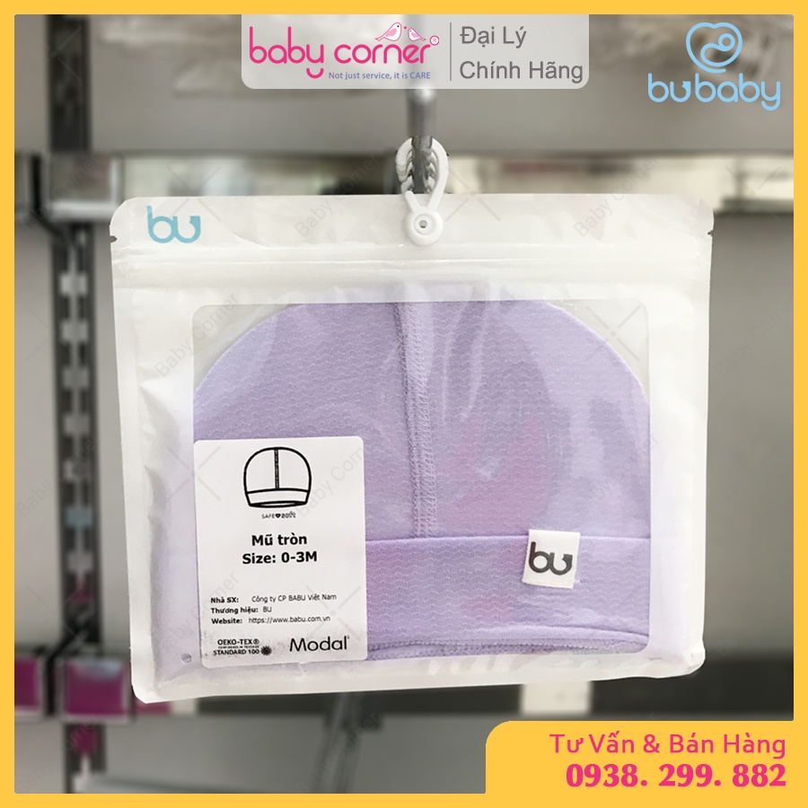 Mũ Tròn Sơ Sinh BU Baby Modal Cho Bé