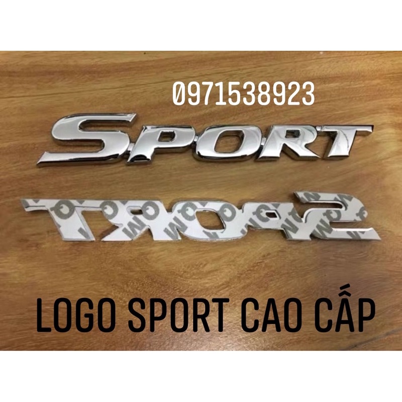 Tem chữ SPORT dán thân xe hàng cao cấp