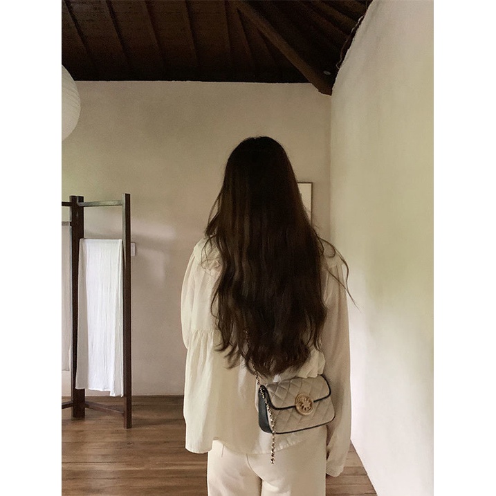 Túi Xách Đeo Vai Kiểu Vuông Nhỏ Phối Dây Xích Thời Trang Mùa Hè Dành Cho Nữ