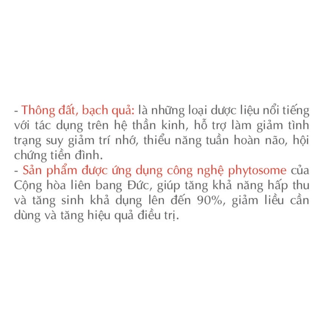 HOẠT HUYẾT BIGFAM Hỗ Trợ Tăng Cường Tuần Hoàn Máu Não Hộp 60 Viên