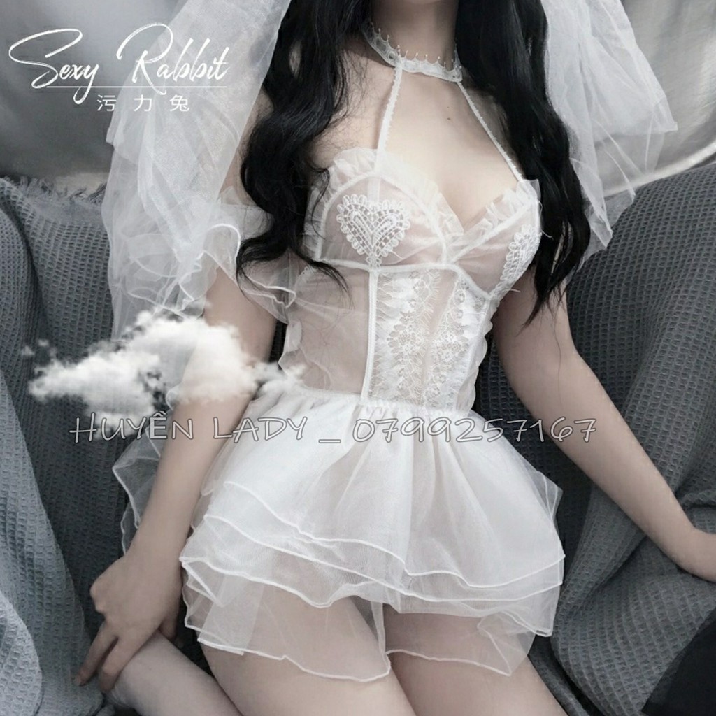 Cosplay Cô Dâu Công Chúa ❤️ Set váy ngủ cô dâu gợi cảm sexy | BigBuy360 - bigbuy360.vn
