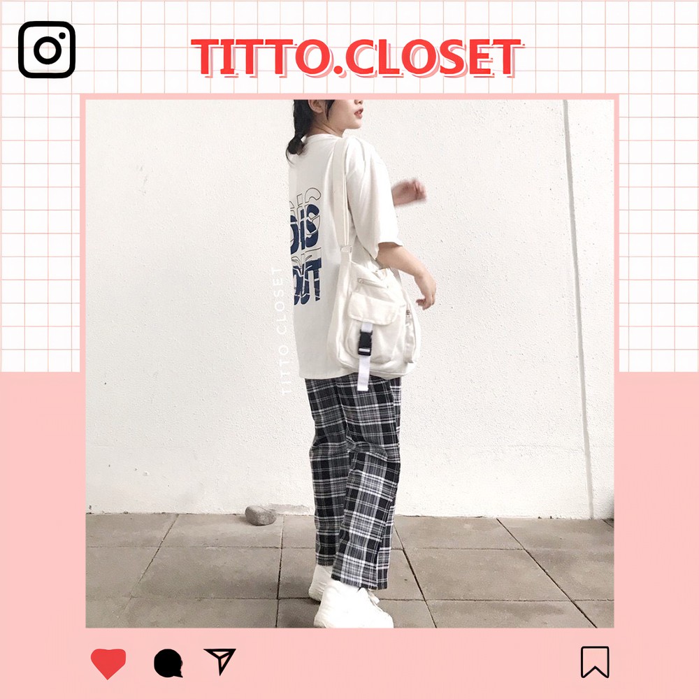 Quần Caro Cullotes Ống Rộng Ulzzang Unisex (Ảnh Thật)