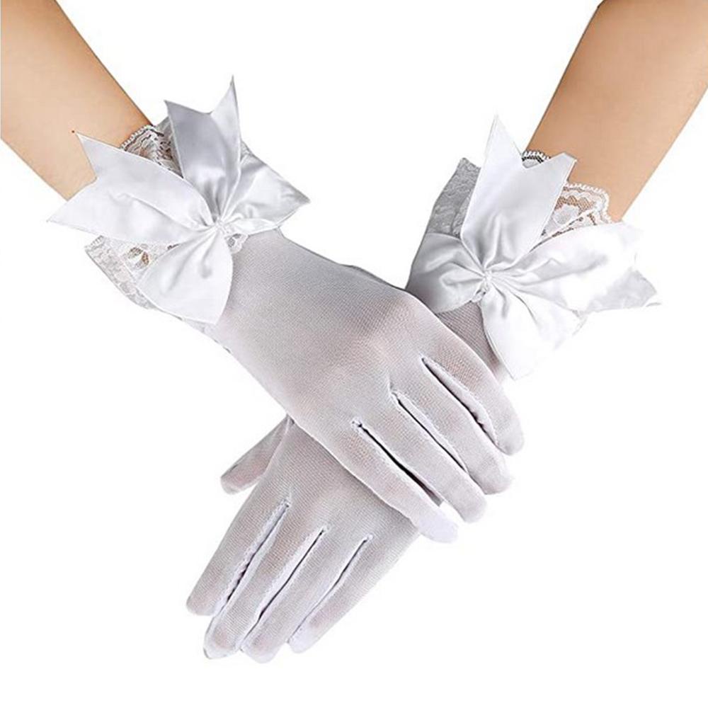 FORBETTER Găng Tay Lưới Ngắn Dành Cho Cô Dâu Trong Tiệc Cưới