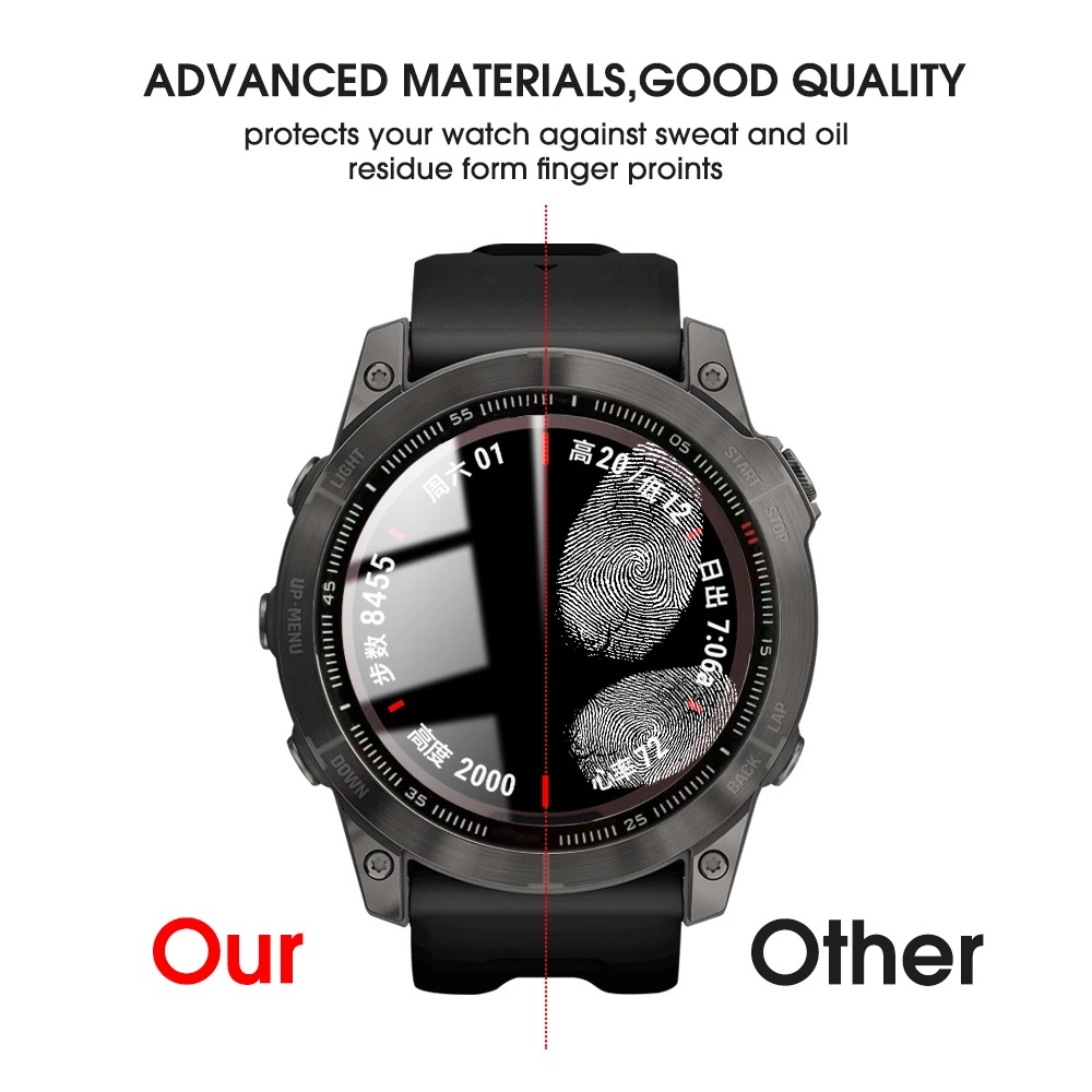 Kính Cường Lực 3D Bảo Vệ Màn Hình Cho Đồng Hồ Thông Minh Garmin Fenix 7X 7 7S