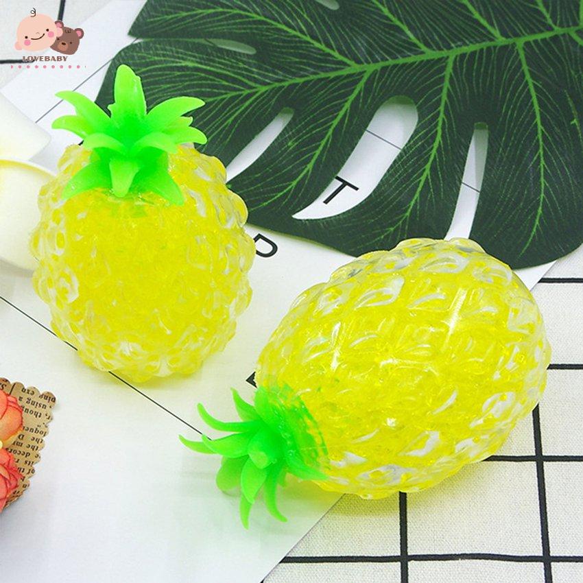 [HOT]Pineapple Decompression Vent Ball Stress Relief Squeeze Squishy Ball Toy