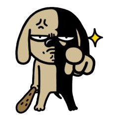 Bộ 30 Sticker CHÓ NÂU và những người bạn, dán nón bảo hiểm, dán laptop