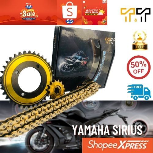 Bộ Nhông Sên Dĩa Sirius Yamaha 15T - 36T mẫu mới cực đẹp, Hàng nhập Thái Lan, bảo hành 1 đổi 1 trong vòng 6 tháng