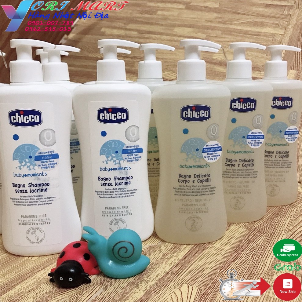 Sữa tắm gội Chicco cho bé từ 0t
