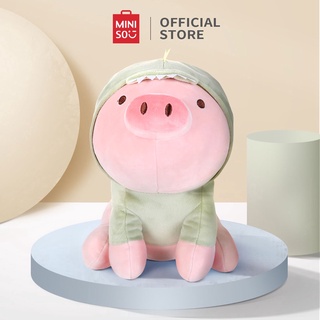 Thú nhồi bông Miniso chú heo con đáng yêu đội nón khủng long