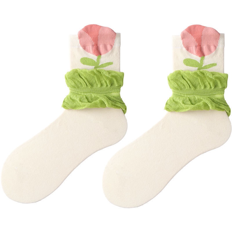 Vớ Ống Họa Tiết Hoa Thời Trang Mùa Hè Cho Nữ