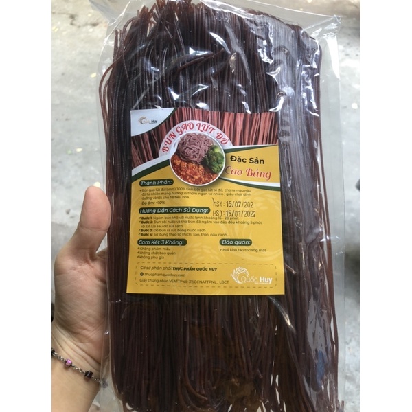 Bún gạo lứt đỏ/ Bún gạo lứt đen cao bằng 500gr