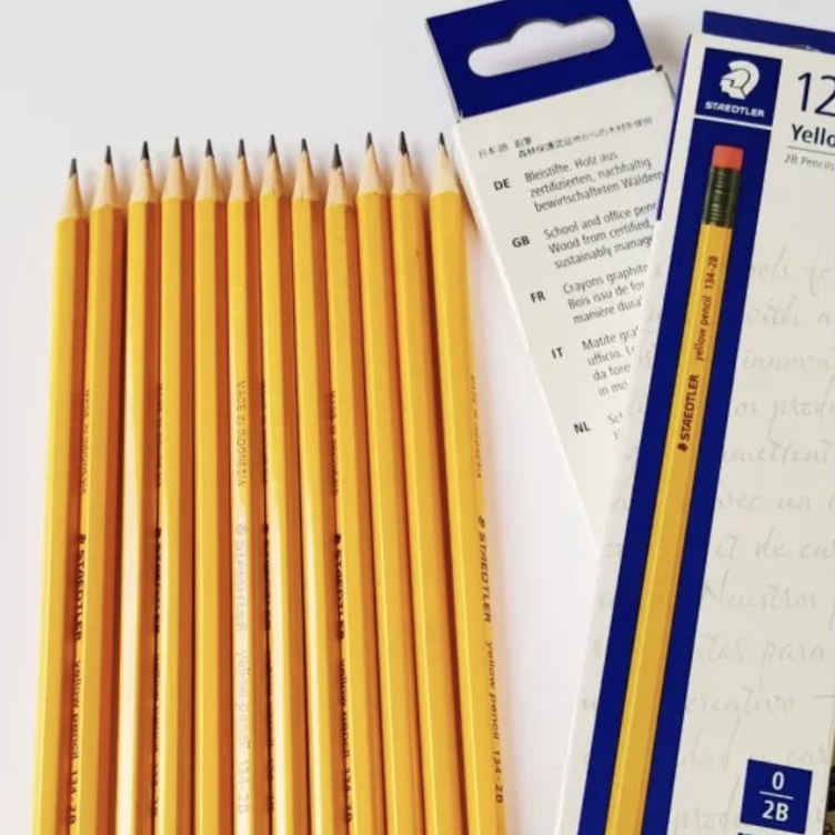 Hộp 12 Cây Bút Chì Gỗ Staedtler 134-2B