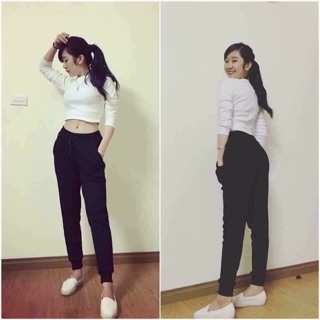 QUẦN JOGER ĐEN, XÁM (kèm video + ảnh thật)