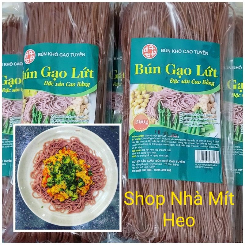 Bún Gạo Lứt Cao Tuyền/Cao Bằng gói 500g Bún khô ăn ngon như bún tươi thực dưỡng,,giảm cân