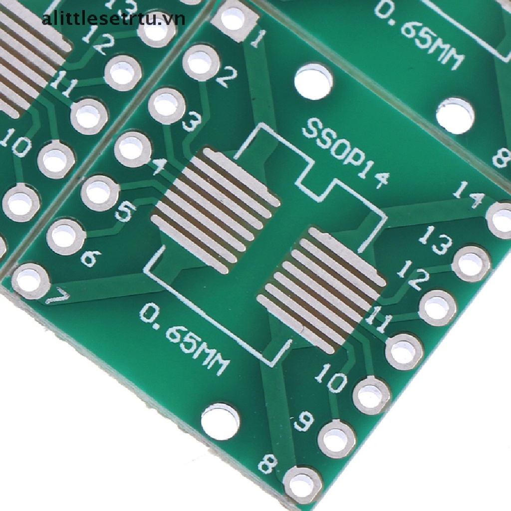 Bộ 35 Bảng Mạch PCB 5 * 7Veue SMT Chuyển Đổi Sang DIP SOP SSOP TSSOP SOT23 8 10 14 16 20