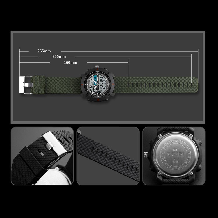 Đồng Hồ SKMEI 1361 Kĩ Thuật Số Chống Thấm Nước Cho Nam