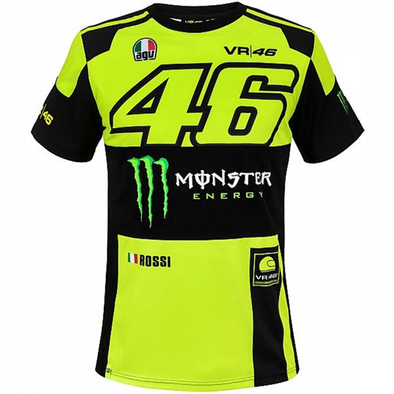 Áo Thun Đua Xe Mô Tô 2022 gp vr46 Chất Vải Khô Thoáng Nhanh