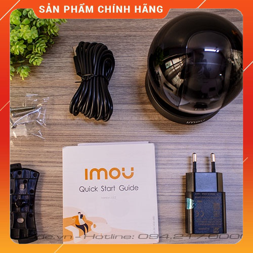 Camera IP Wifi Imou IPC-GK2DP-5C0W REX 2D 5MP - Quay quét - Đàm thoại 2 chiều - Cảnh báo bằng đèn và còi.