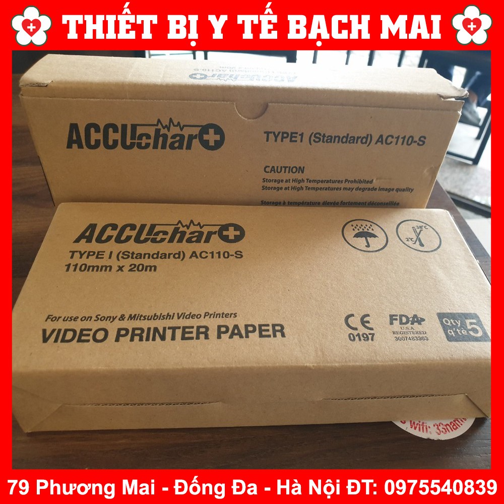 Giấy In Siêu Âm Accu Char UPP110s Cho Máy Siêu Âm Sony