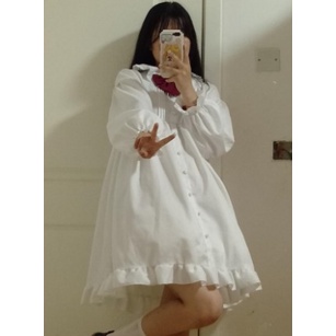 Váy/Đầm Loli trắng Nhật Bản  váy đầm công chúa,dự tiệc, tiểu thư, nàng thơ, sang chảnh