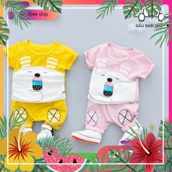 Bộ quần áo mẫu ngộ nghĩnh cho bé - Chất cotton TD421