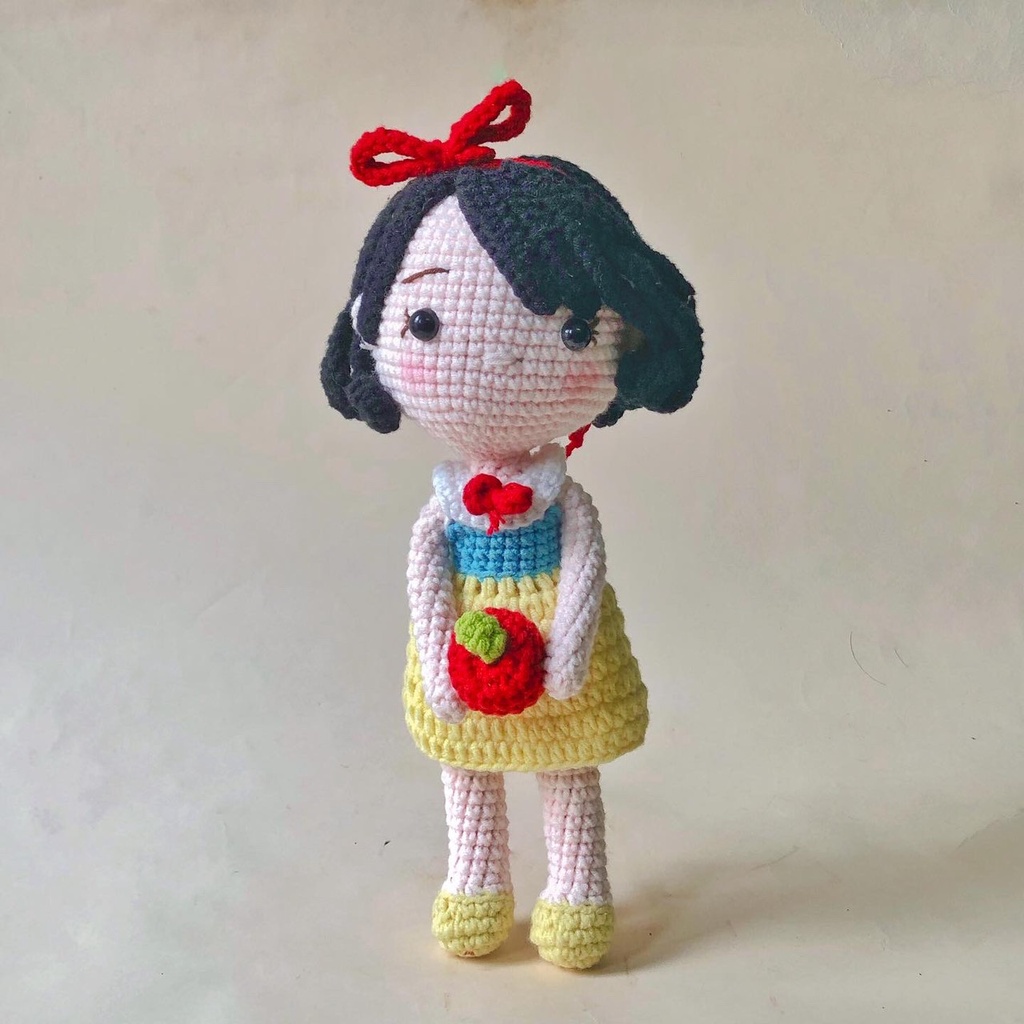 Bạch Tuyết - Thú len nhồi bông handmade cao cấp Amigurumi - Akirawool
