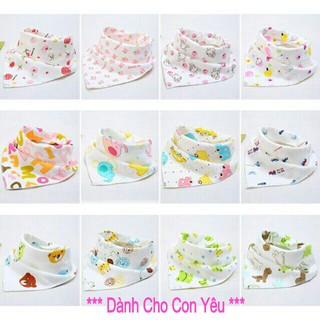 Sỉ - Combo 10 yếm xô tam giác cúc bấm cho bé