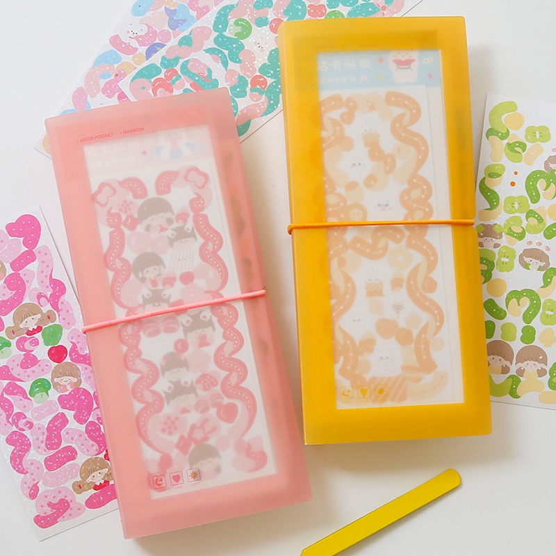 Sổ Lưu Trữ Giấy Note Kèm 30 Ngăn Đựng Hình Dễ Thương