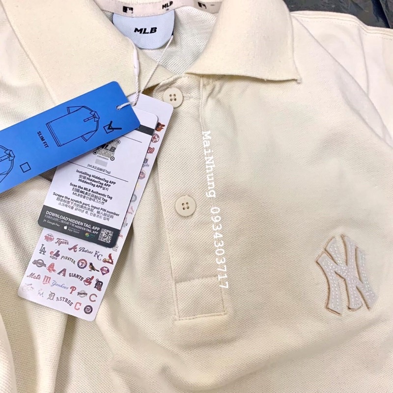 Áo Polo MLB Basic xuất dư xịn, Full tag, mạc