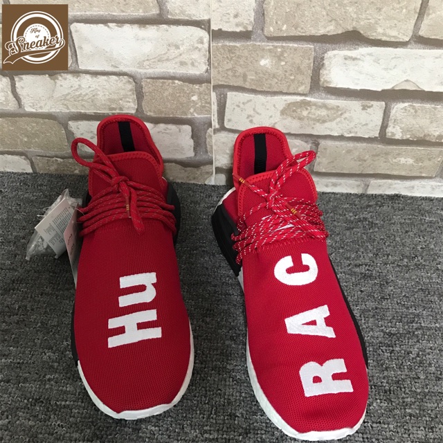 Giày - Giầy thể theo NMD HUMAN RACE đỏ đế trắng thời trang dạo phố phong cách Còn Hàng ! ! ! ? ! ! 2020 new